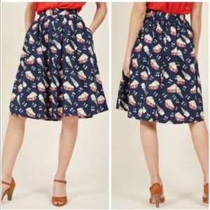 NWOT Modcloth Sweet Spot Pies & Desserts Skirt Sz S